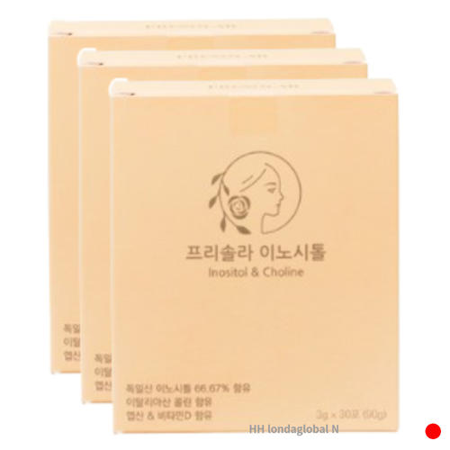 <b>프리솔라</b> 이노시톨 엽산 비타민D <b>임신</b> 준비 30포 X3