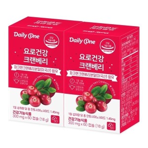 요로건강 <b>크랜베리 300mg</b> X 60캡슐 2통