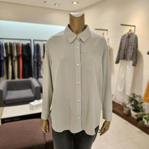 데미안 DK21571 스트라이프 쿨 긴팔 블라우스