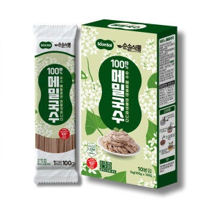 순솔 (현대Hmall)순솔 100% 메밀국수 1kg (100g x 10봉) 글루텐프리 파스타면 고단백질 제로슈가 무가당 무