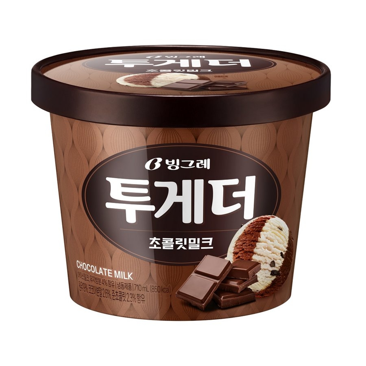투게더 초콜릿 밀크 아이스크림 제품 이미지