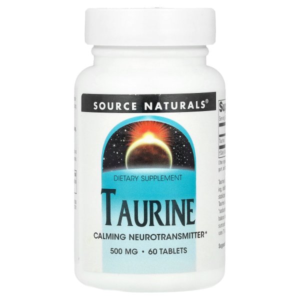 Source Naturals <b>타우린 500mg</b> 60정