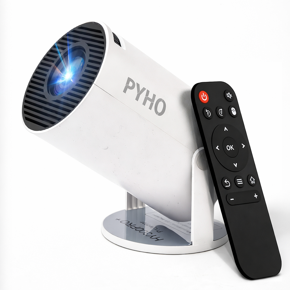 PYHO 4K 스마트 미니빔 빔프로젝터 미니 휴대용 홈 프로젝터 자동 초점 초고화질 가정용빔프로젝터  HY300pro+