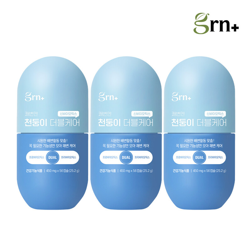 GRN 다이어트 유산균 시즌3 천둥이 더블케어 3병  3개