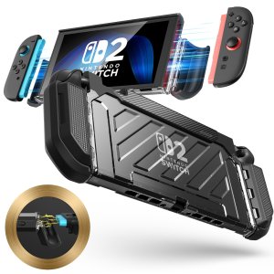 닌텐도 스위치2 케이스 SUPCASE 원터치 조이콘 장탈착 구조 케이스  1개  블랙  UB Pro UB Pro
