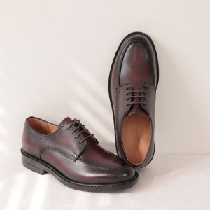 던디 U팁 캐주얼 블랙&투톤 와인 더비 구두, 브레노웰트