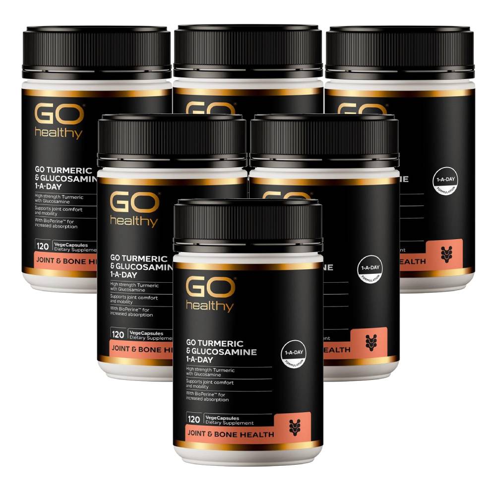 <b>고헬씨</b>(<b>Go Healthy</b>) <b>고헬씨</b> 튜메릭(강황) &amp; 글루코사민 120 베지캡슐 X 6개  720정  1세트