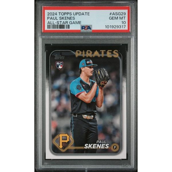 2024년 탑스 업데이트 폴 스켄스 ASG29 올스타 게임 루키 RC 야구 카드 PSA 10 젬 민트  2024 Topps Now 폴 스킨스 ASGPS MLB  1개