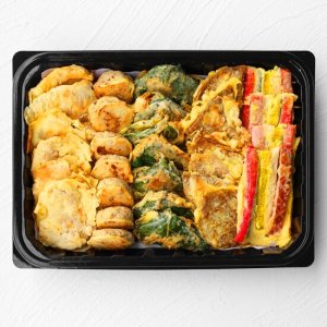 [5팩 1kg] 모듬전 5팩 (육전+동그랑땡+꼬지+동태+깻잎)