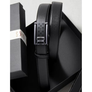 [닥스 액세서리] 닥스 MEN S ACCESSORIES 무광버클 소가죽 자동벨트 DBBE5F835BK