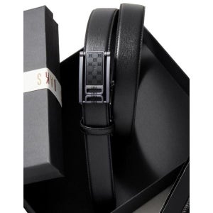 [닥스 액세서리] 닥스 DAKS MEN S ACCESSORIES 무광버클 소가죽 자동벨트 432573 DBBE5F835BK