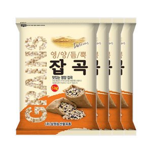 삼원농산 찰보리 20kg (5kg/4개) - 2025년 국내산 햇 보리