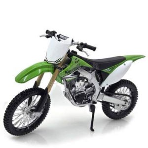 1:12 가와사키 KX 450F 그린 오토바이 미니카 피규어