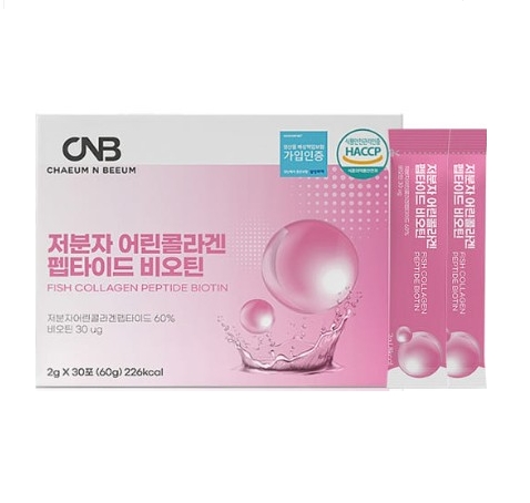 CNB 저분자 어린콜라겐 펩타이드 비오틴 2g x 30포, 1개