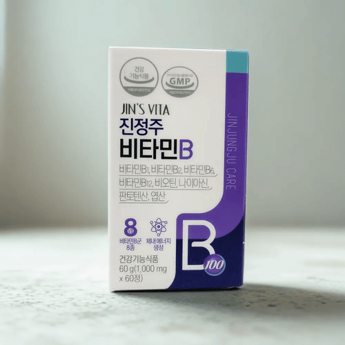 진정주 비타민B 1000mg x 60정 <b>진약사몰</b> 비타민비 비오틴 <b>엽산</b>