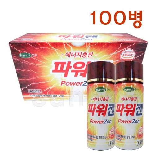 영진 파워젠 100mlX100병/수험생 졸음운전 에너지 드링크 음료 <b>과라나</b> 마카 추출물