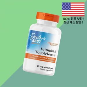 <b>닥터스</b>베스트 <b>비타민E</b> 토코트리에놀 비타민이 50mg 소프트젤 캡슐 60정