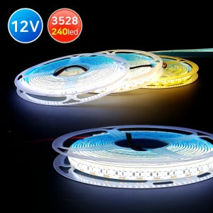 12V 슬림LED바 3528칩 240leds 방수 5M플렉시블 줄조명