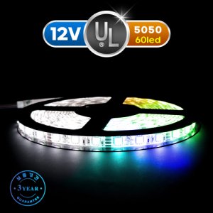UL인증 고급형 플렉시블 LED바 12V 5050칩 RGB 방수 5M