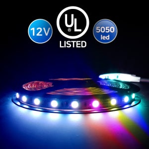 UL인증 고급형 플렉시블 LED바 12V 5050칩 RGB 비방수 5M