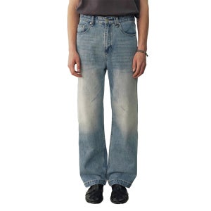 [THE PROUDER : 더 프라우더] SCAR CUT WHISKER JEANS BLUE