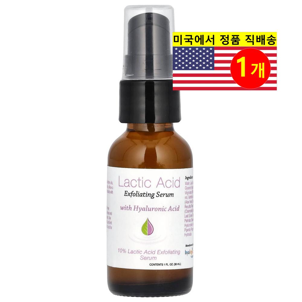 <b>Hyalogic</b> 안티 에이징 주름 트러블 완화 보습 영양 <b>피부</b> 진정 탄력 스무딩 각질 히알루론산 세럼 30ml 1개