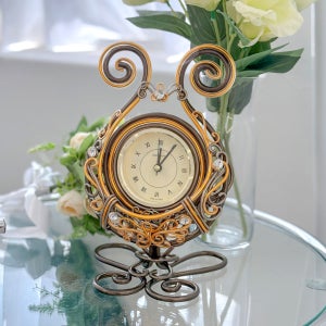 와이어로 만든 감성 탁상시계💜[리라, 하프, 백조], 와이어벌스