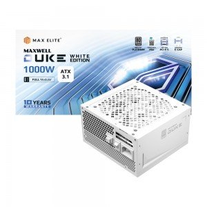 맥스엘리트 MAXWELL DUKE 1000W 80PLUS플래티넘 풀모듈러 ATX3.1 화이트