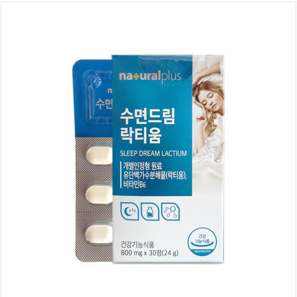 내츄럴플러스 내츄럴플러스 수면드림 락티움 800mg x 30정