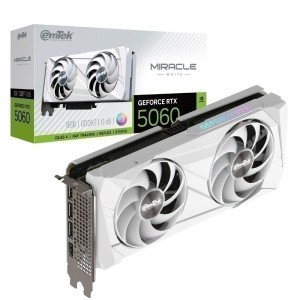 이엠텍 HIT 이엠텍 지포스 RTX 5060 MIRACLE WHITE D7 8GB /정품/오늘출발/안심포장