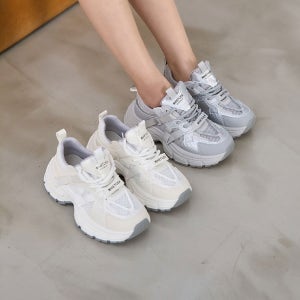 여성 메쉬 청키 스탠딩운동화 키높이 어글리슈즈
