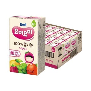 요미요미 [보리보리]매일 요미요미 유기농주스 과일믹스 125ml 24팩 /리뉴얼