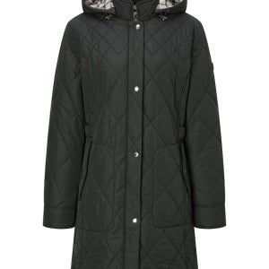 [닥스 골프 여성] 닥스 퀼팅 탈착 후드 7부 패딩 점퍼 WNJU4D701K3