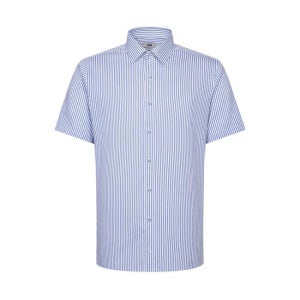 [DAKS SHIRTS]아울렛 면혼방 이지케어 스트라이프 반팔 컴포트슬림핏 셔츠DLS1SHDS220B1 BLUE DLS1SHDS220B1