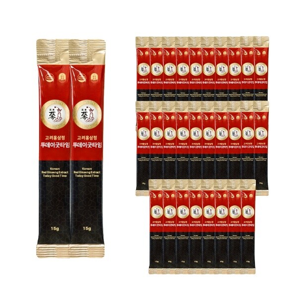 풍년보감 고려홍삼정 <b>투데이굿타임</b> 홍삼스틱 벌크포장 1500g <b>15g</b> 100개