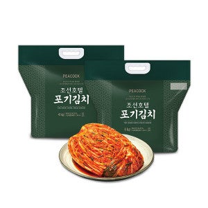 피코크 ㅁ피코크 조선호텔 포기김치 4kg X 2팩 (총 8kg)