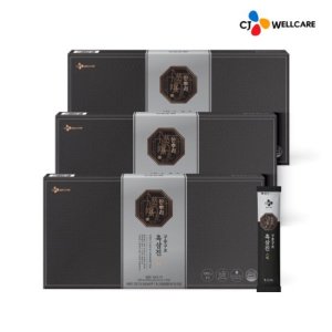 <b>한뿌리</b> CJ공식 <b>한뿌리 구증구포 흑삼진</b> <b>스틱</b> 3박스/90포