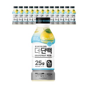빙그레 더단백 워터프로틴 PET 백자몽 400ml 12입