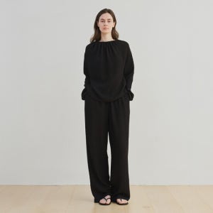 모이아 2way Drawstring Shirt (Black)