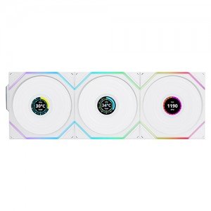리안리 UNI FAN TL Wireless LCD 120 리버스 (3팩, 화이트)