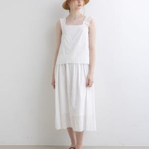 [웬스데이딜라잇] WD_Sleeveless fake two piece dress_WHITE WD_Sleeveless fake two piece dress_WHITE