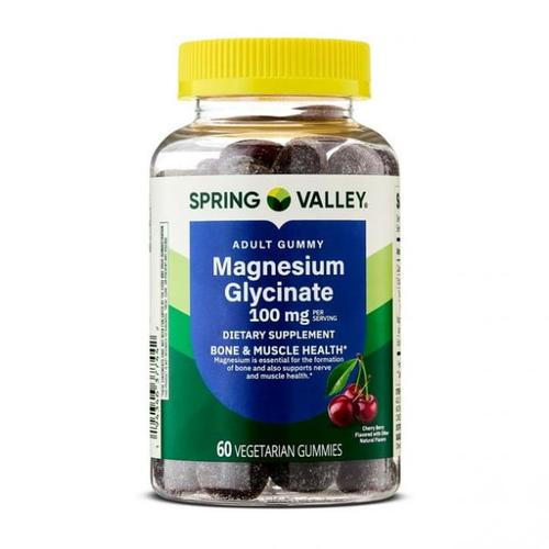 <b>스프링 밸리 마그네슘</b> 글리시네이트 100mg 60정