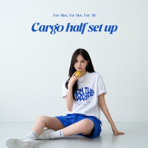[남녀공용]언발 카고 하프 셋업 #CSOs-013-1