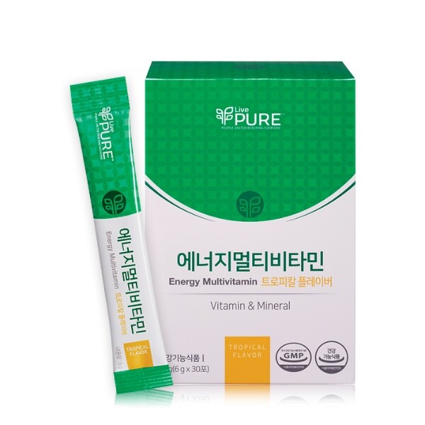 리브퓨어 <b>에너지멀티비타민 열대과일맛</b> (<b>6g</b> X 30포)