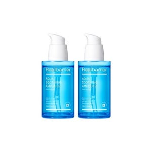 리얼베리어 아쿠아 수딩 앰플 50ml×2개 세트,히알루론산 쿨링 수분 진정 세럼