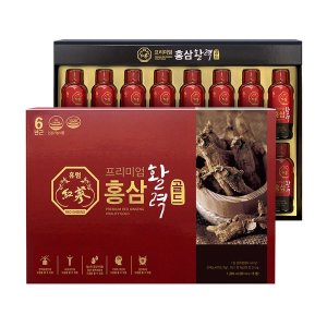 <b>휴럼</b> <b>휴럼</b> 프리미엄 홍삼<b>활력</b>골드 80ml16병쇼핑백포함