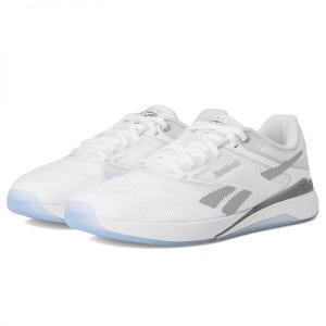 리복 나노 X5 화이트 베얼리 그레이 스니커즈 9985296 White Barely Grey Silver Metallic 우먼 실버 메탈릭 10656572 136638899