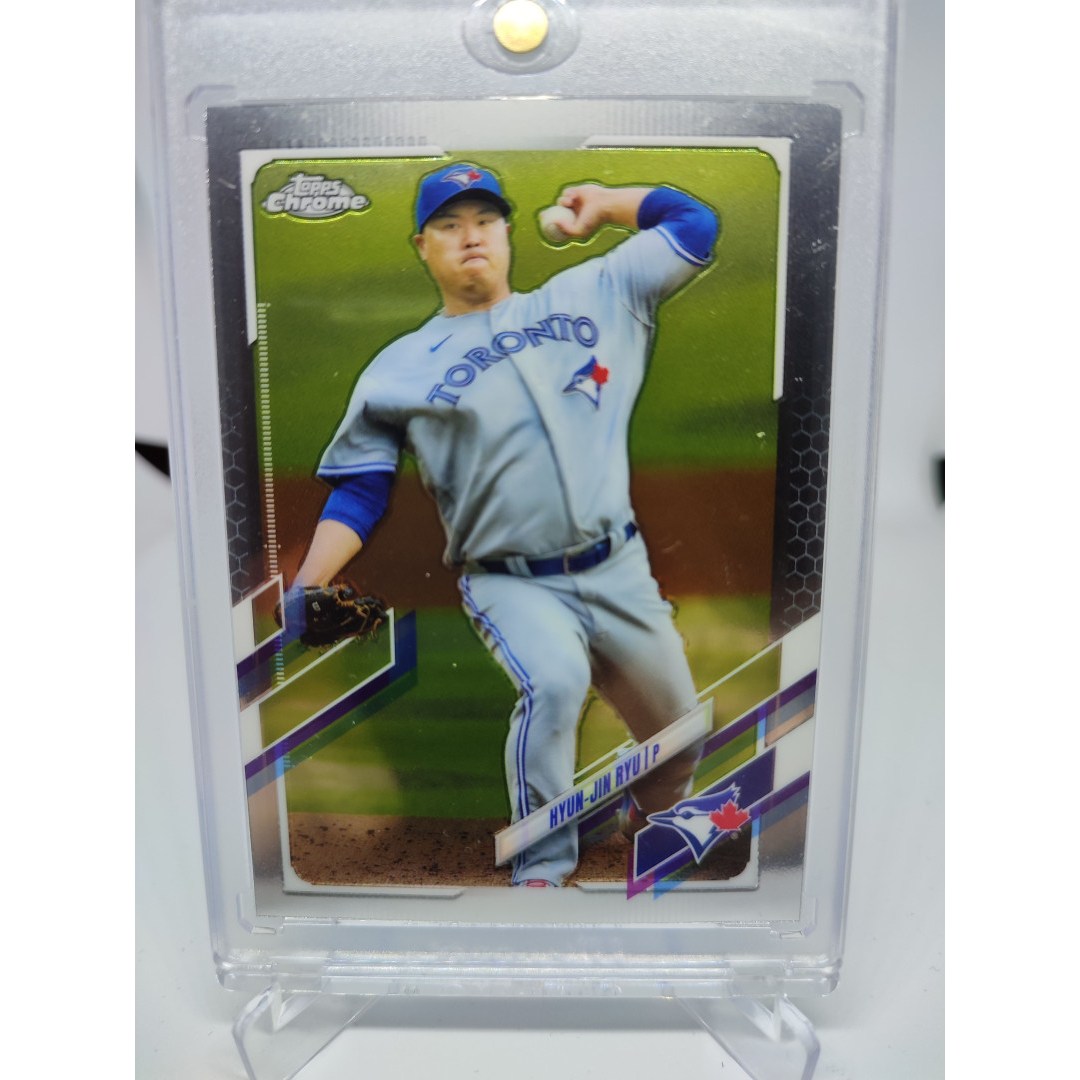 2021 Topps Chrome Base 123번 류현진 Hyun-Jin 야구 MLB 카드  1개