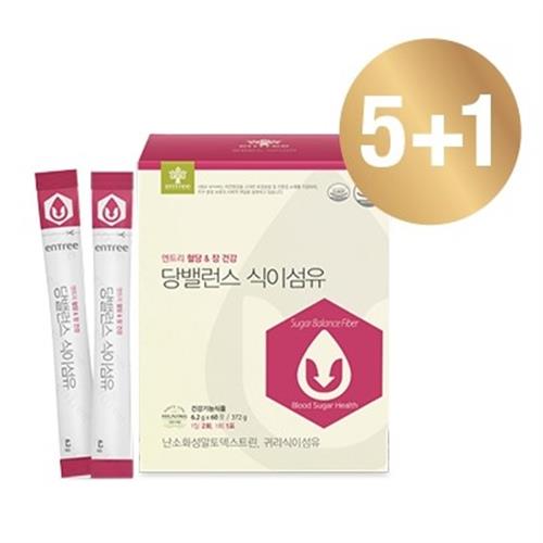 엔트리 당밸런스 식이섬유 5+1세트 / 활발한 장 건강 혈당상승 조절
