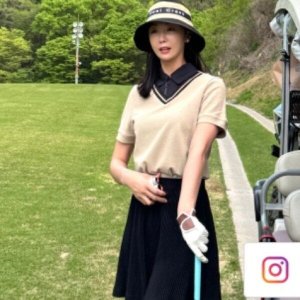 힐크릭 [힐크릭] 여성골프치마 여성 져지 밴드 스커트